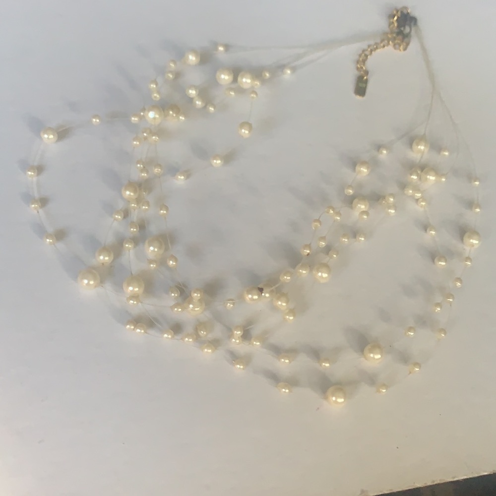 Beautiful multi strand pearl necklace